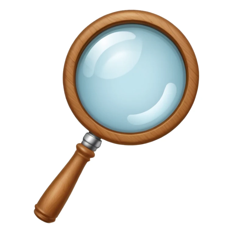magnifying glass sticker