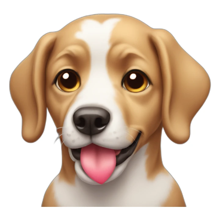 dog with heart eyes sticker