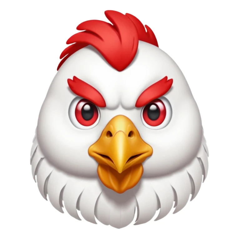 Chicken with laser eyes sticker