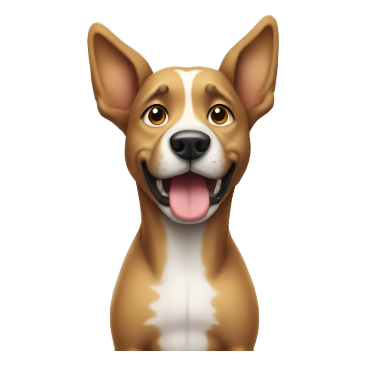 Dog standing and drinking sticker