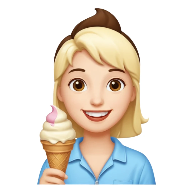 Moi avec une glace  sticker