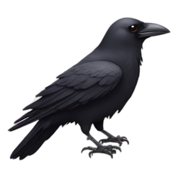 Crow with a Birthday cake sticker