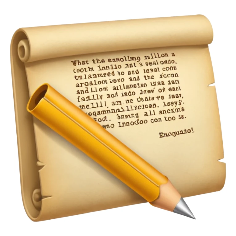 pergamino con historia sticker