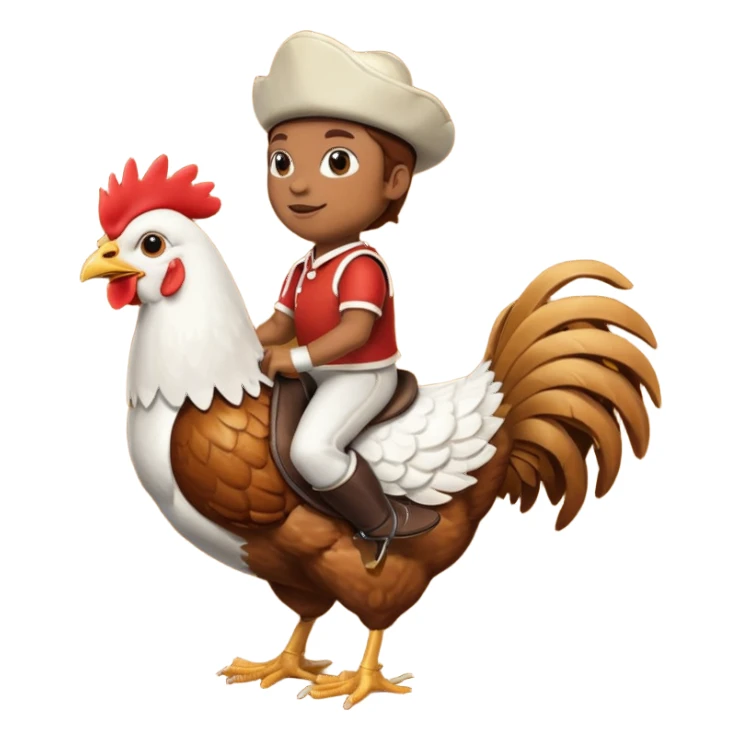 Chicken jockey sticker