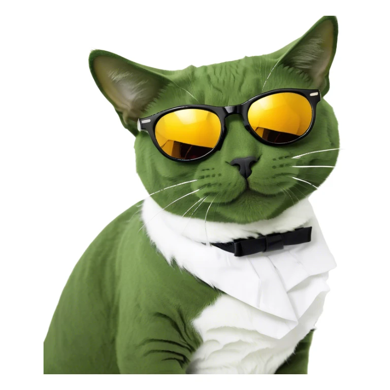Cat with sunglasses sticker