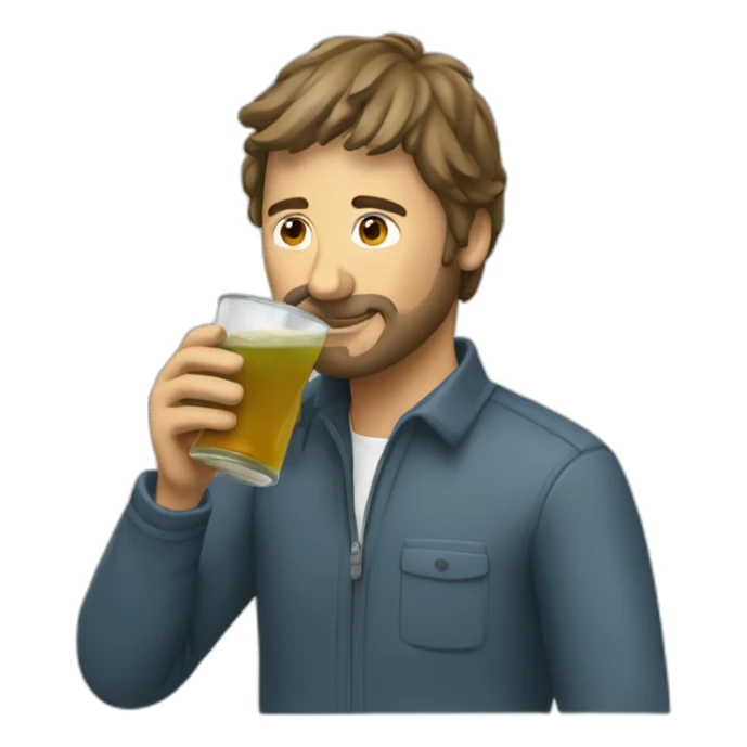 programmer drinking an argentinian yerba mate sticker