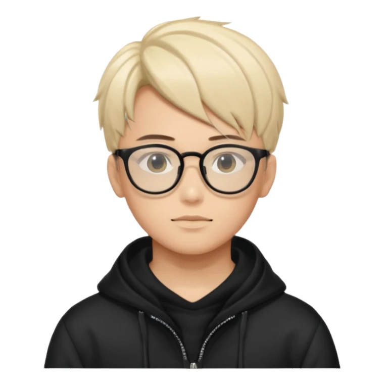 anime boy balenciaga glasses sticker