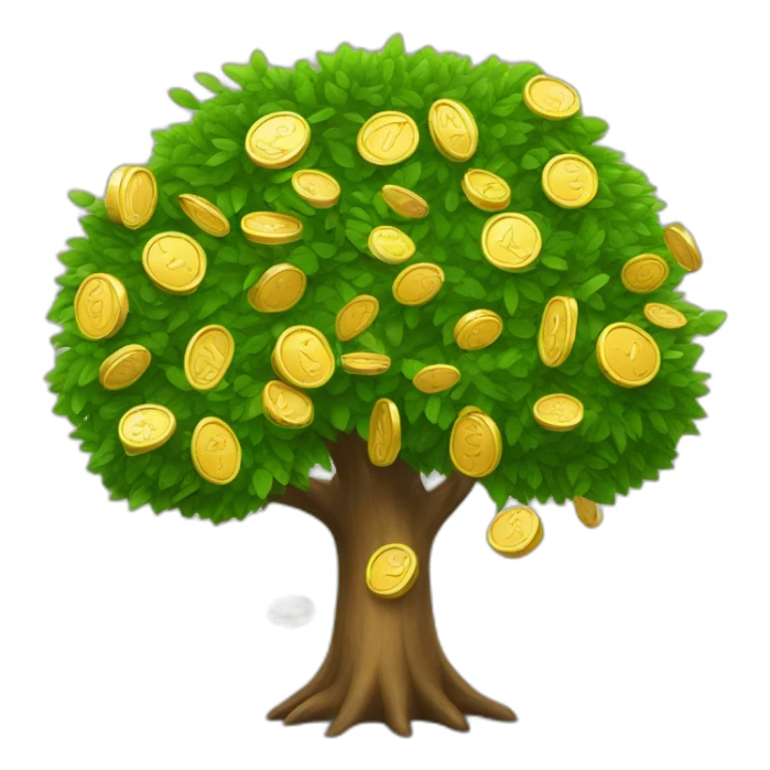 tree-with-money sticker