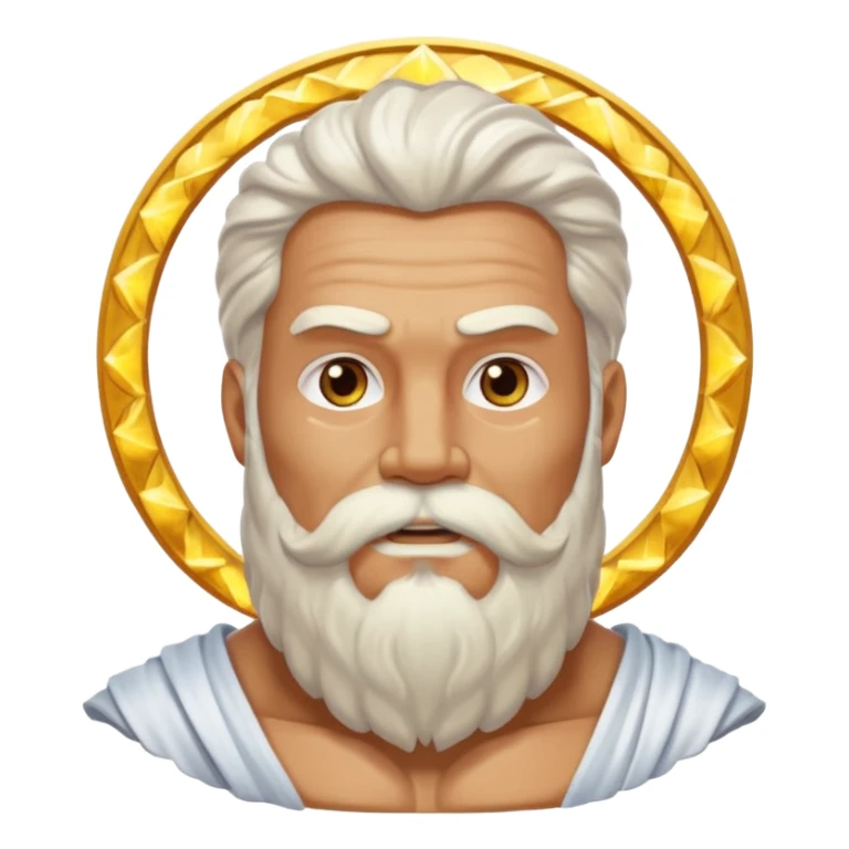 zeus and his glory behind him sticker