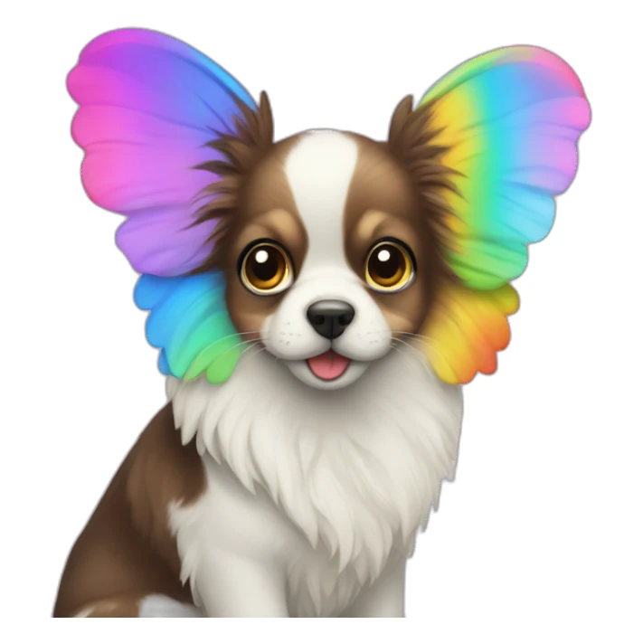 Papillons arc-en-ciel sticker