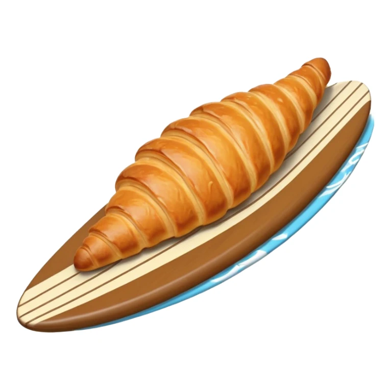 Croissant on the surfboard sticker