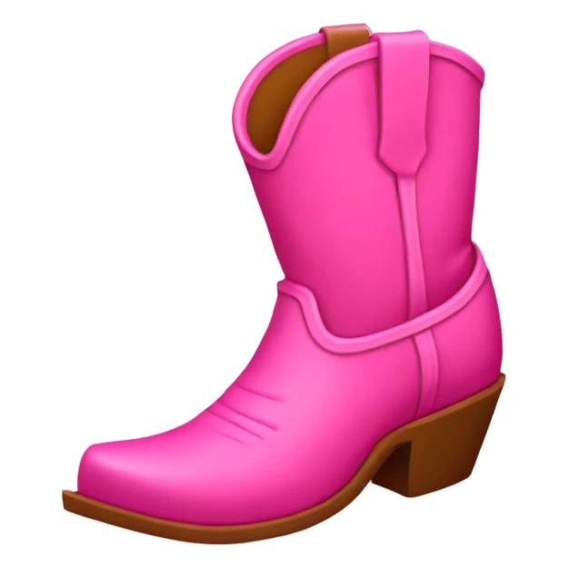pink cowboy boot sticker