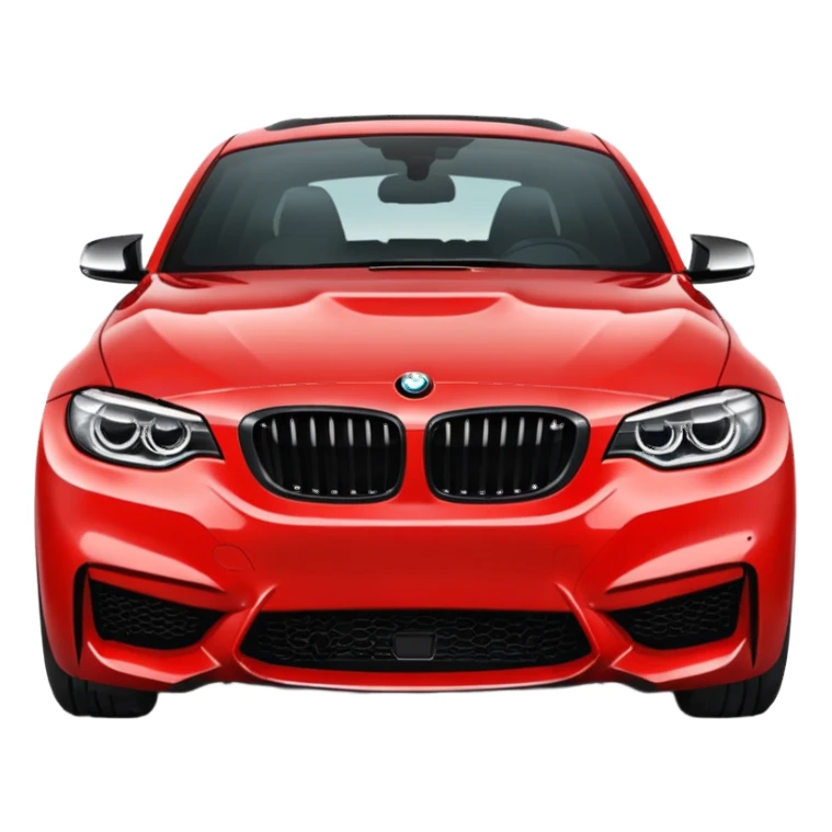 Bmw logo zwart rood sticker