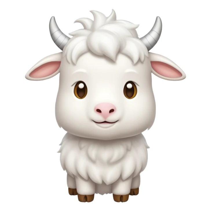 Make a marshmallow goat emoji sticker