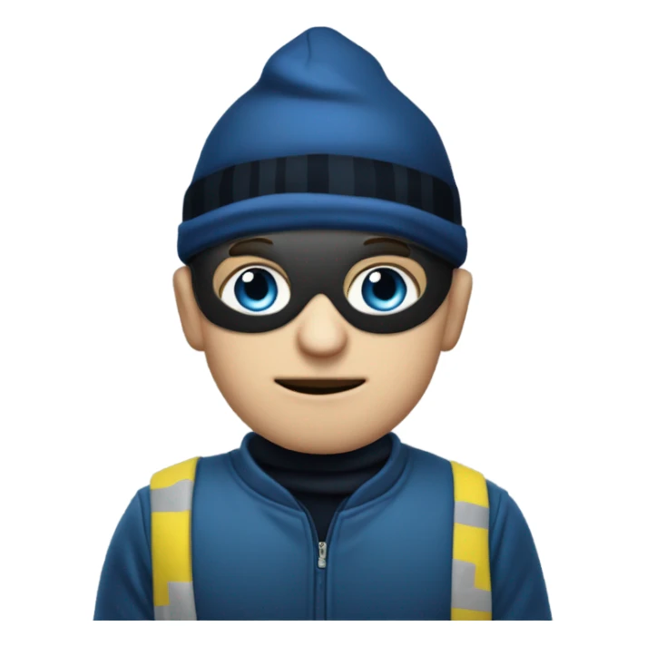 zelensky in blue thief sticker