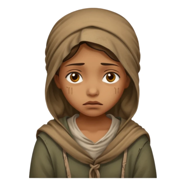 beggar girl sticker