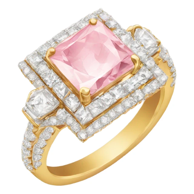 Pink diamond ring  sticker