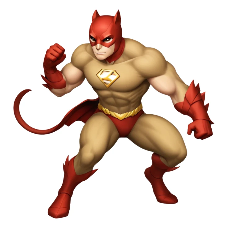 superhero transformed into animal form sticker