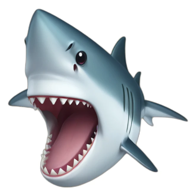 overbite shark sticker