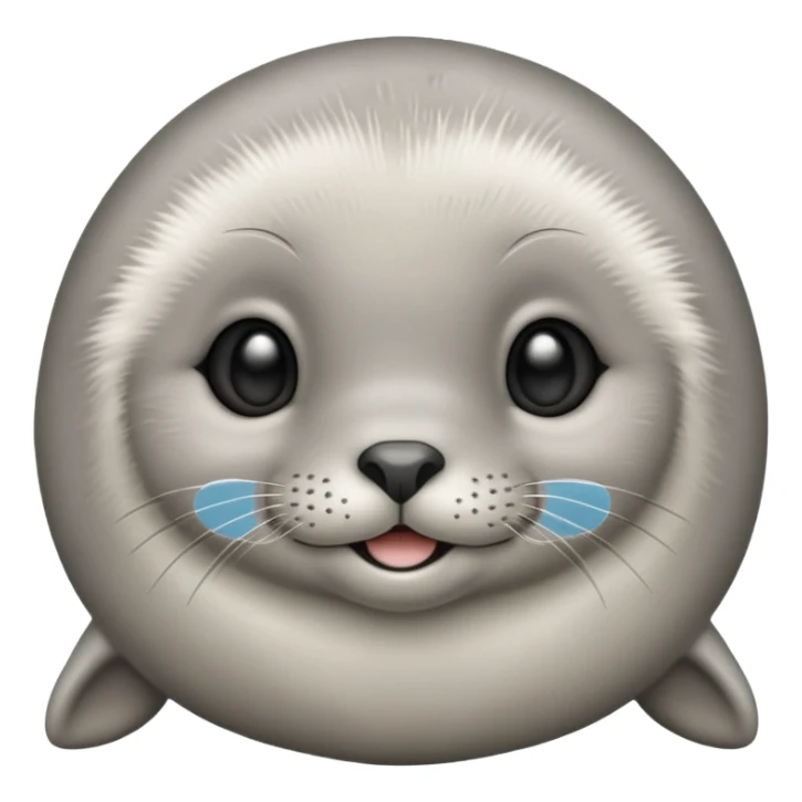 Cute smiling baby seal sticker