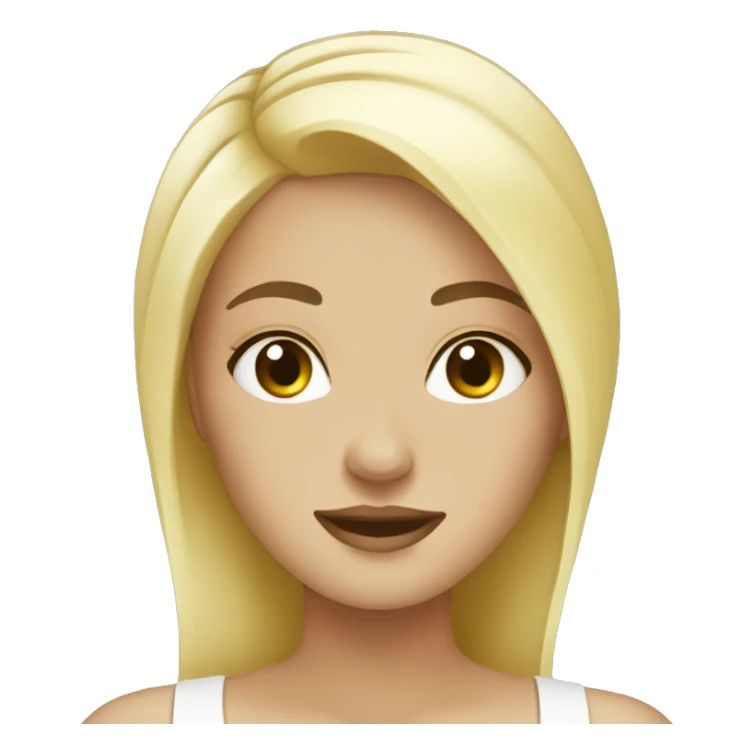 Blonde girl spa sticker