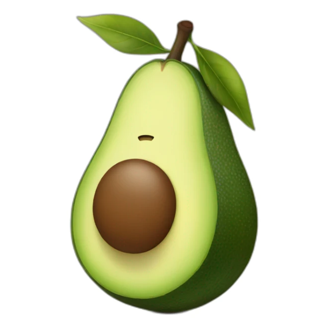Happy avocado sticker