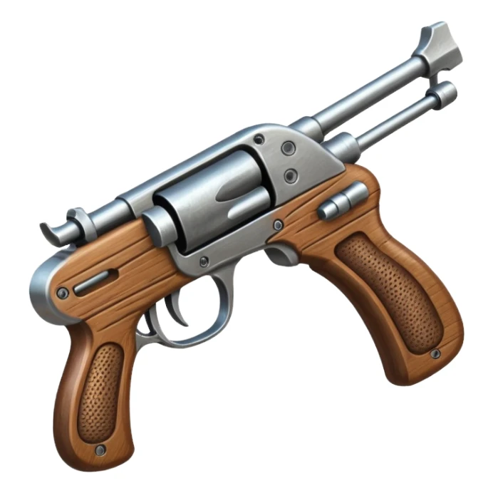 gun with bow sticker