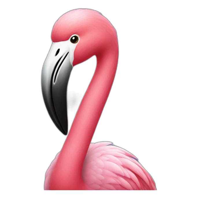flamingo in halloween costume sticker
