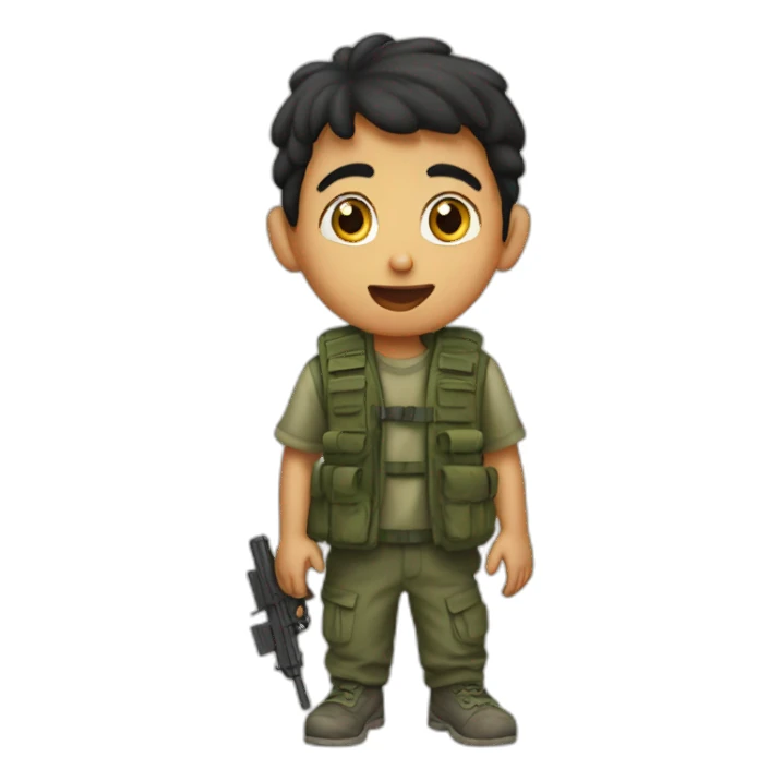 Palestinian kid after air strike sticker