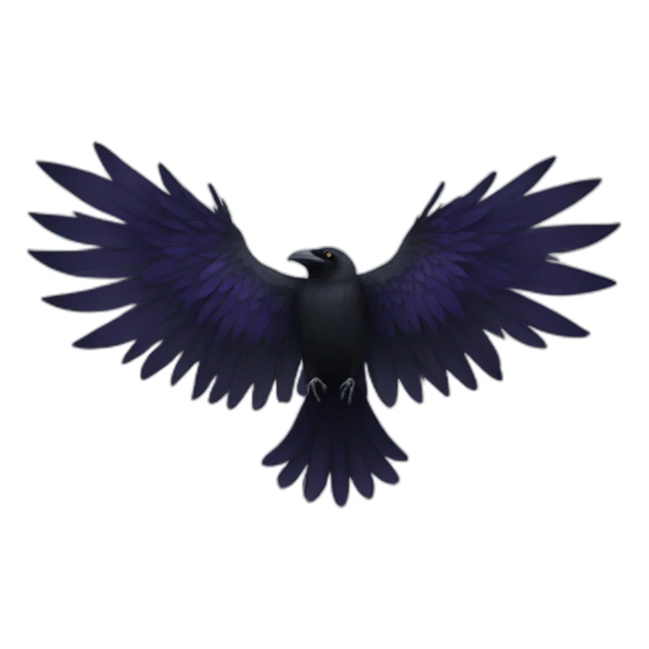 raven wings sticker