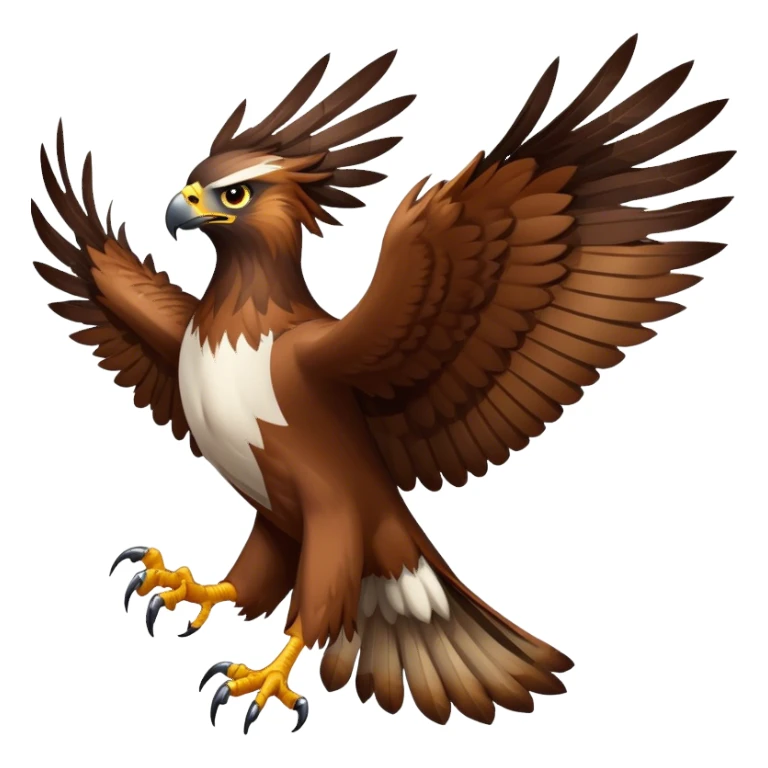 ANGRYY Hawk WITH OPENWINGS sticker