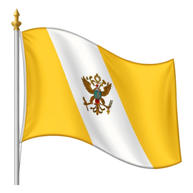 Vatican city flag sticker