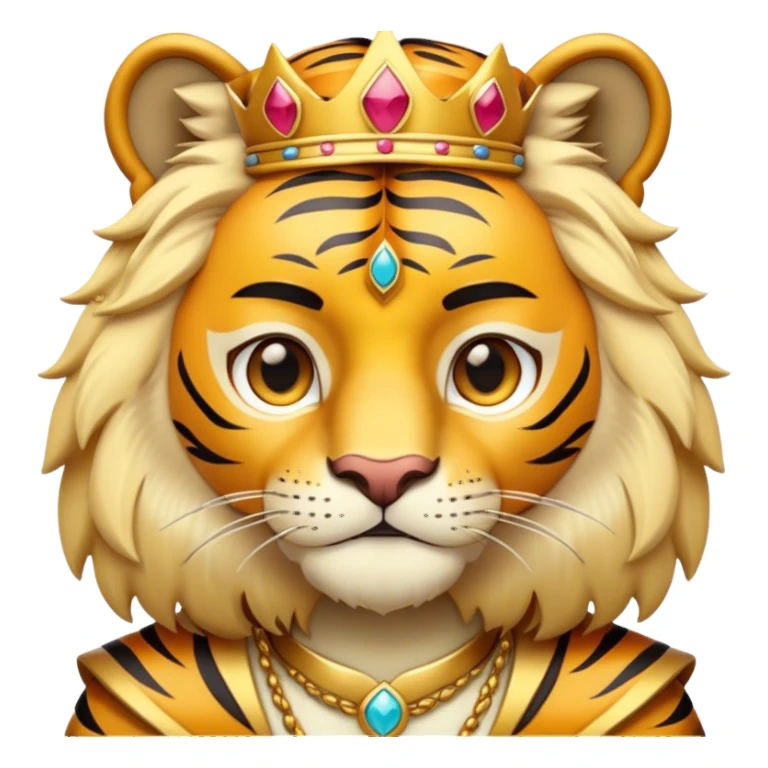 king with tiger sticker