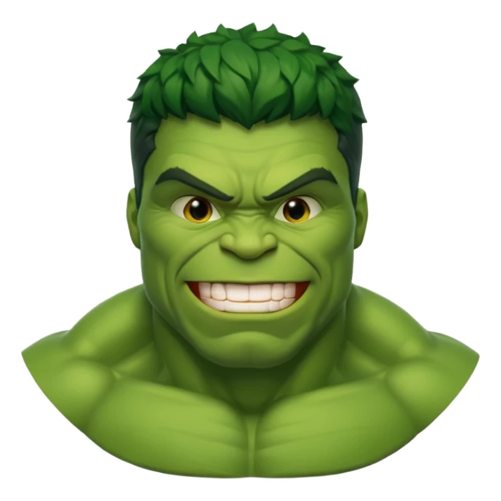 Smiling hulk sticker