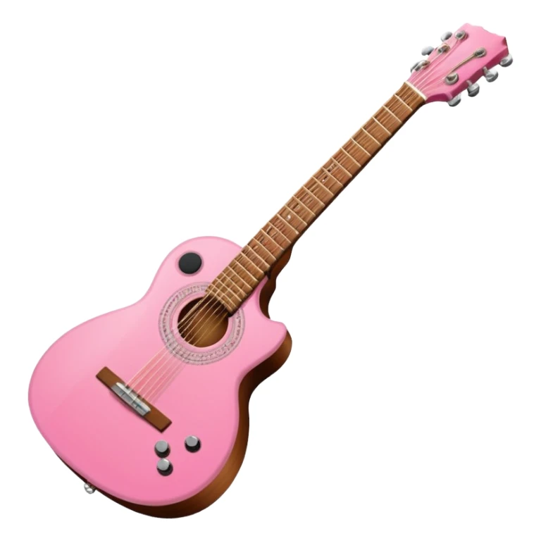 Guitarra rosa sticker