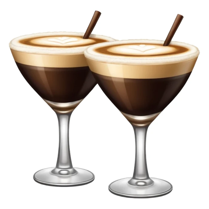 two espresso martinis toasting sticker