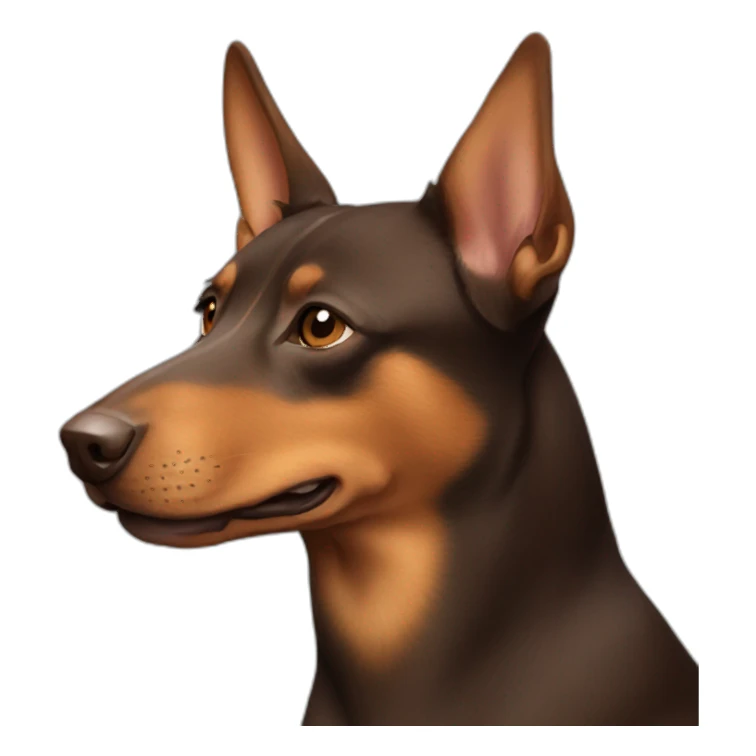 brown australian kelpie sticker