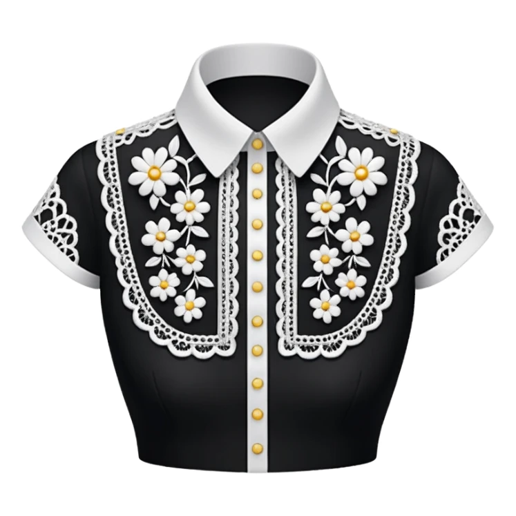 decorative shirt collar sticker