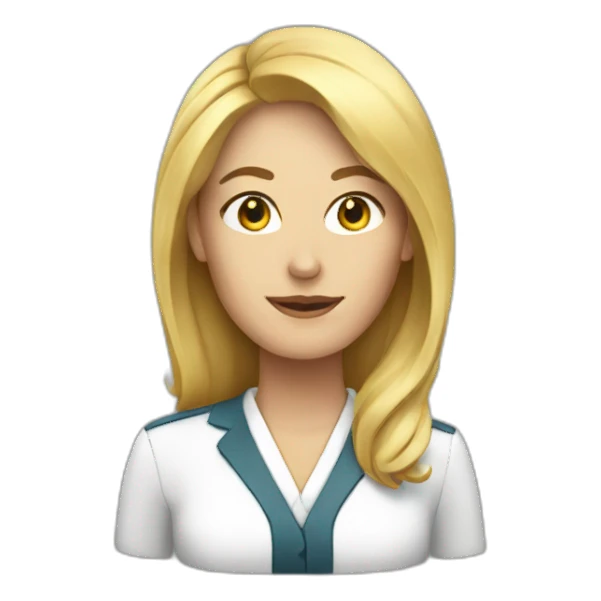 white woman manager  sticker