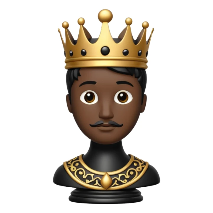 Chess king in balck sticker