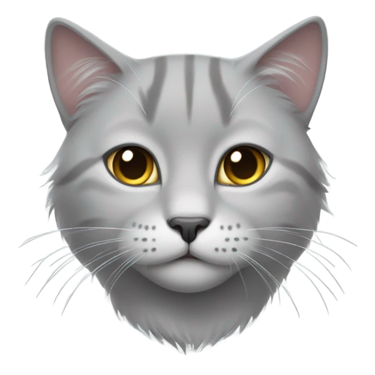 Light grey cat sticker