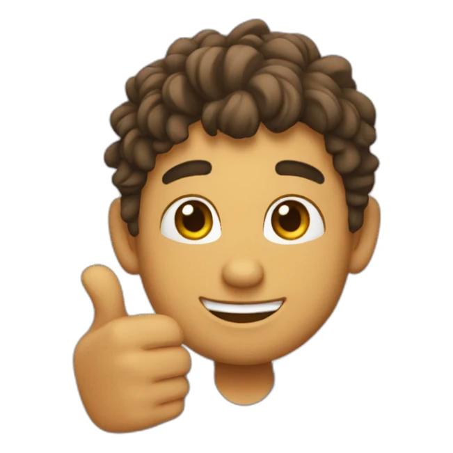 Ambreon with his thumbs up sticker