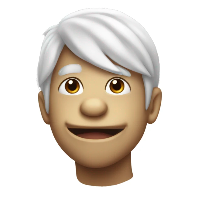 white haired dinosaur sticker