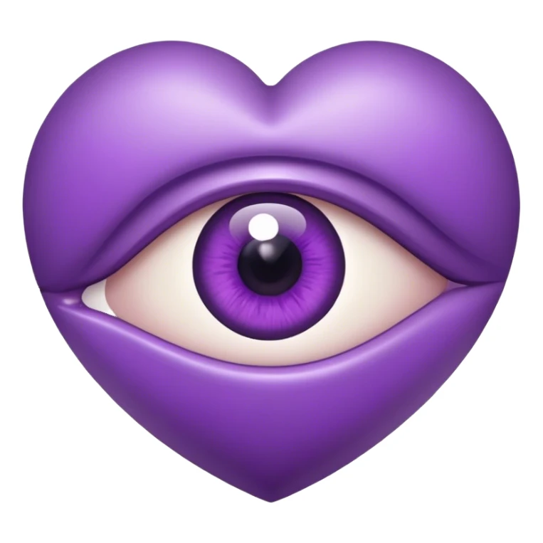 Eye inside Purple Heart sticker