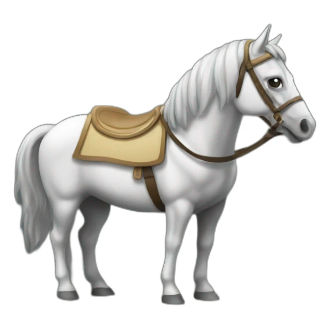 cheval tombe sticker