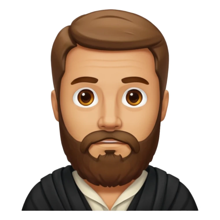 bullbody apostle with beard sticker