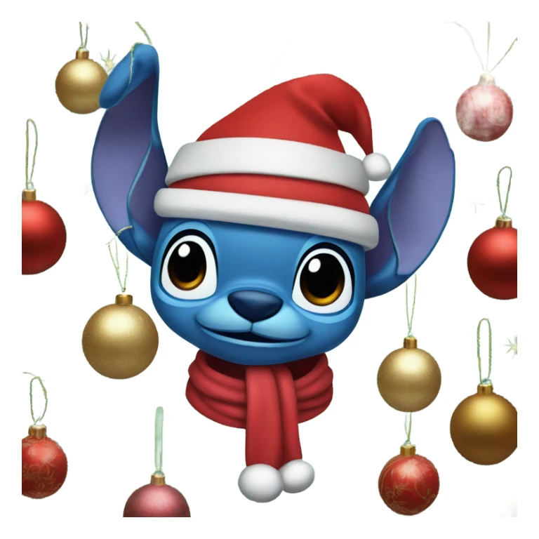 Stitch at Christmas  sticker