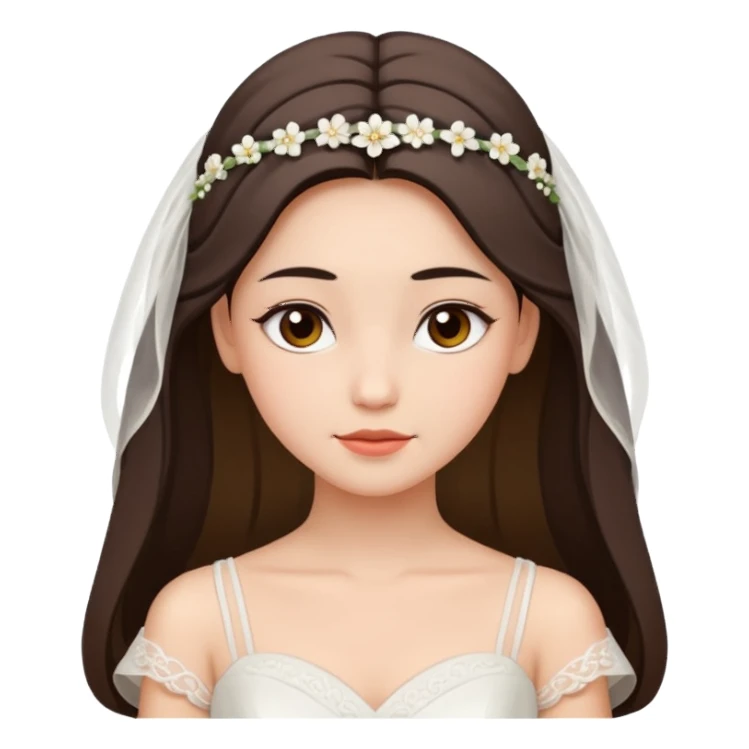 noiva zen, expressão calma e relaxada sticker