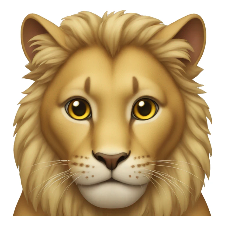 cat pretending to be a lion sticker