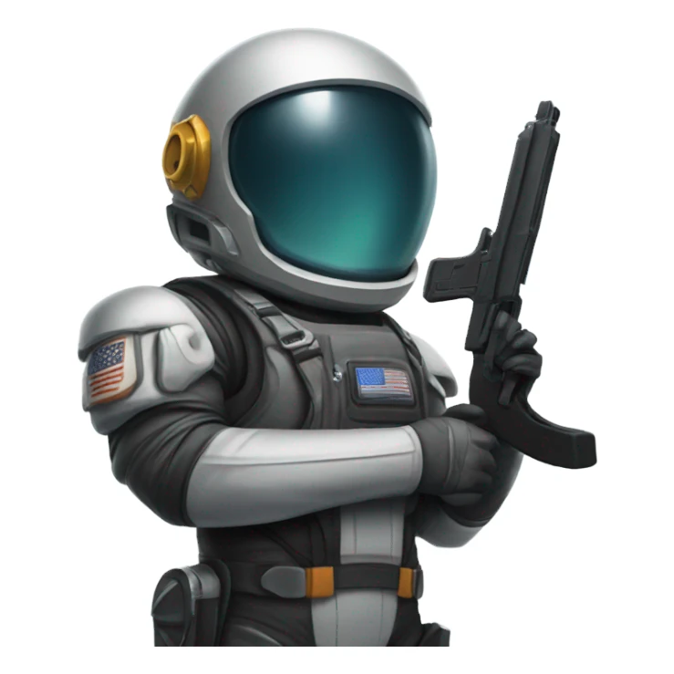 Among us with gun sticker